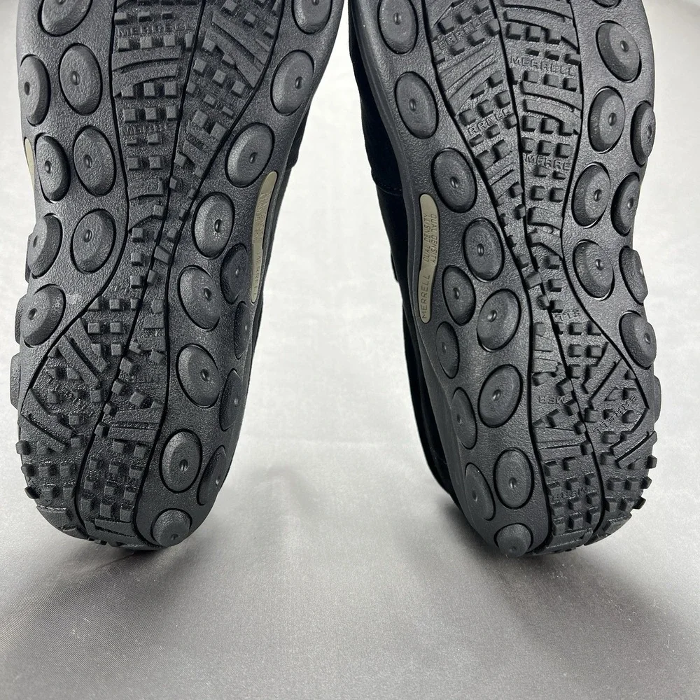 Merrell‎ Jungle Moc Shoes Mens 10.5 W Black Suede Slip On Comfort Casual J63815W